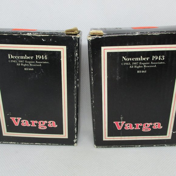 VARGA NOV. 1943 & DEC.1944 Marble Paperweight The Heirloom Tradition - Picture 2 of 11